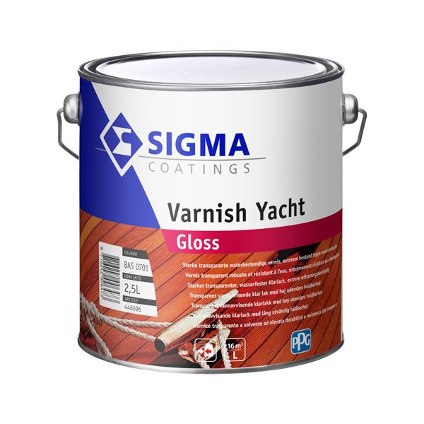 lak za les sigma varnish yacht gloss 2,5l sijaj