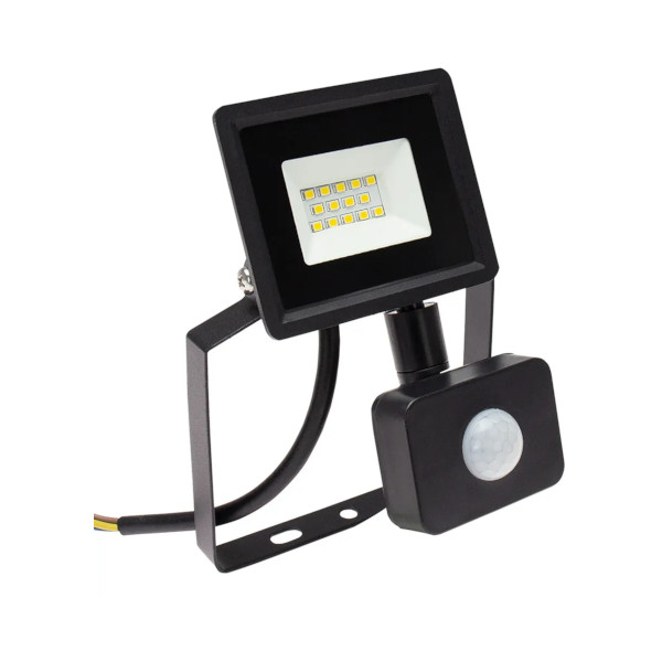 led reflektor s senzorjem 10w 975lm 4000k ip44, z nosilcem