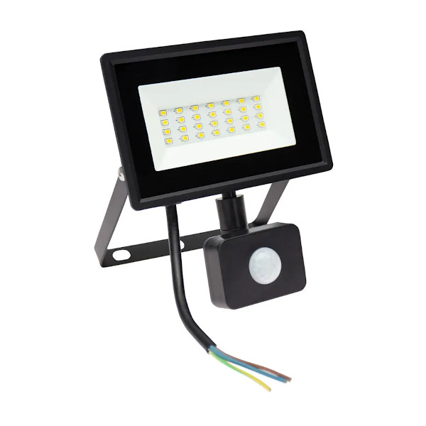 led reflektor s senzorjem 20w 2000lm 4000k ip44, z nosilcem