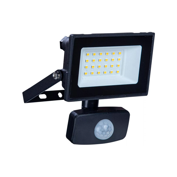 led reflektor s senzorjem 20w 2200lm 4000k ip44, stenski