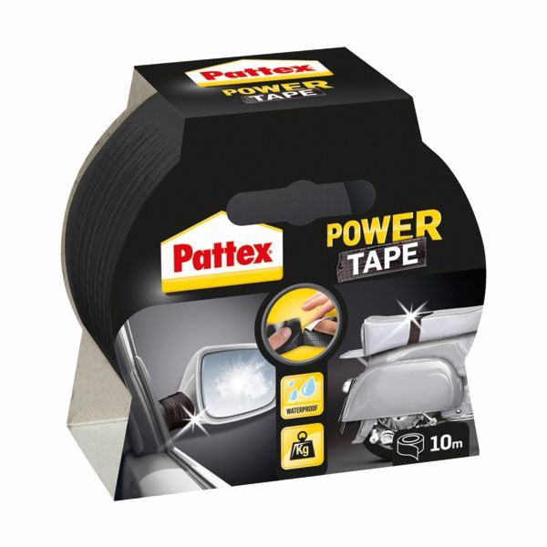 lepilni trak pattex power tape 10m črn, henkel