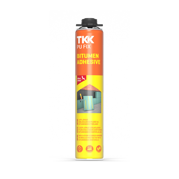 lepilo za termoizolacijske plošče pu fix bitumen adhesive 750ml pištolsko, tkk