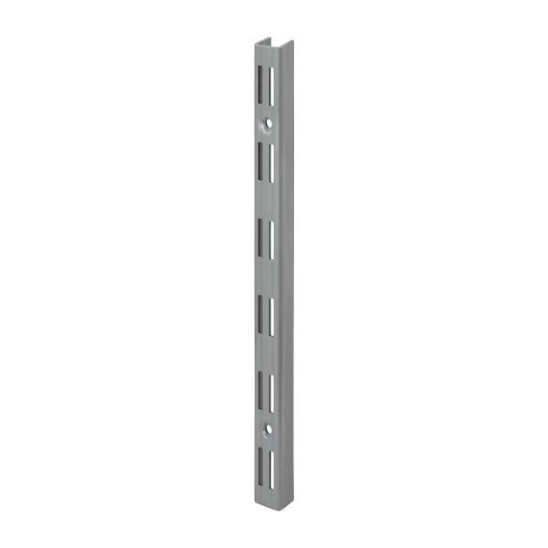letev za nosilce polic 1500mm dvoredna, srebrno siva