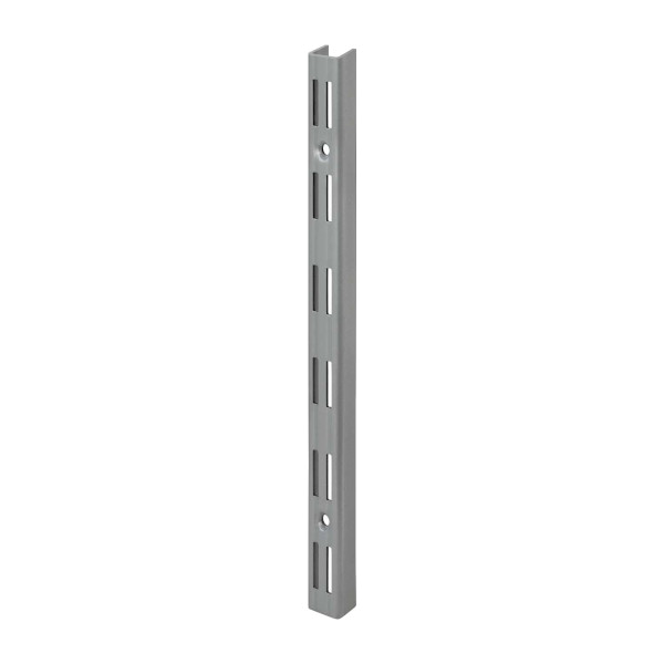 letev za nosilce polic 500mm dvoredna, srebrno siva letev za nosilce polic 500mm dvoredna, srebrno siva