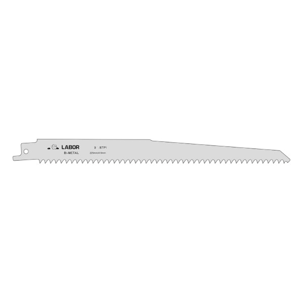 listi sabljaste žage za les, plastiko, bim 225/205mm 6tpi, 5kos