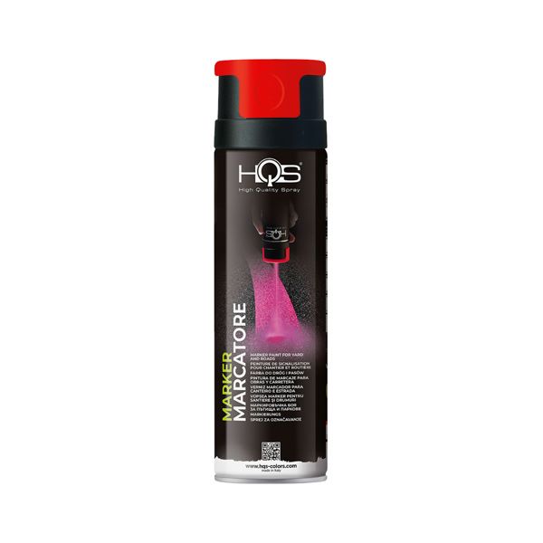 markirni sprej 500ml 360° fluorescentno rdeč