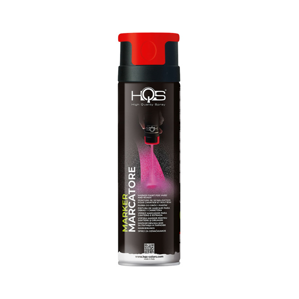 markirni sprej 500ml 360° fluorescentno rdeč