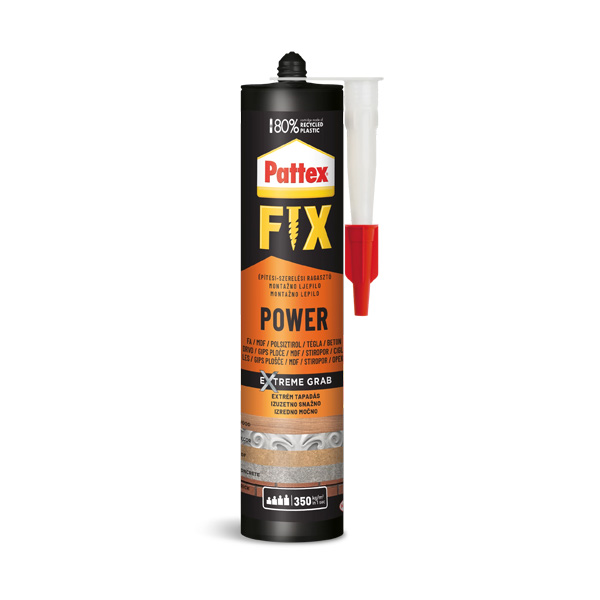 montažno lepilo pattex fix extreme power 385g, henkel