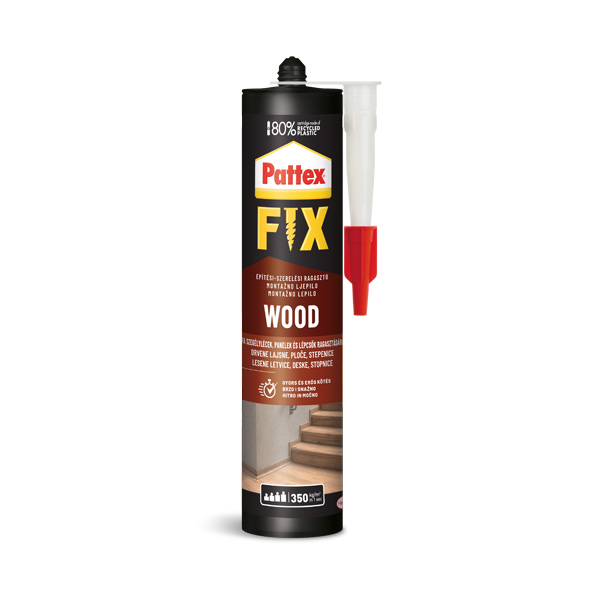 montažno lepilo pattex fix wood 385g, henkel