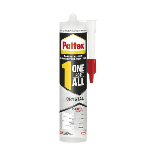 montažno lepilo pattex one for all crystal 290g, henkel