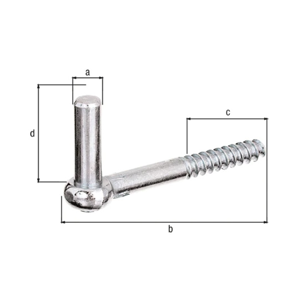 navojni nosilec spone - kavelj tip j, fi 13mm x 115mm navojni nosilec spone - kavelj tip j, fi 13mm x 115mm