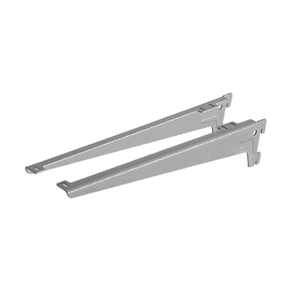 nosilec za polico 180mm z ušesi za vijak, srebrno siv nosilec za polico 180mm z ušesi za vijak, srebrno siv