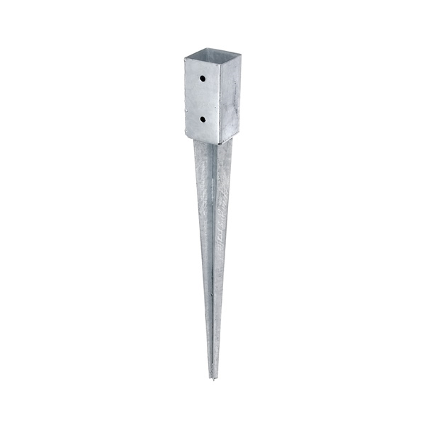 nosilec za steber s sidrom 71x71x750mm kvadraten, pocinkan
