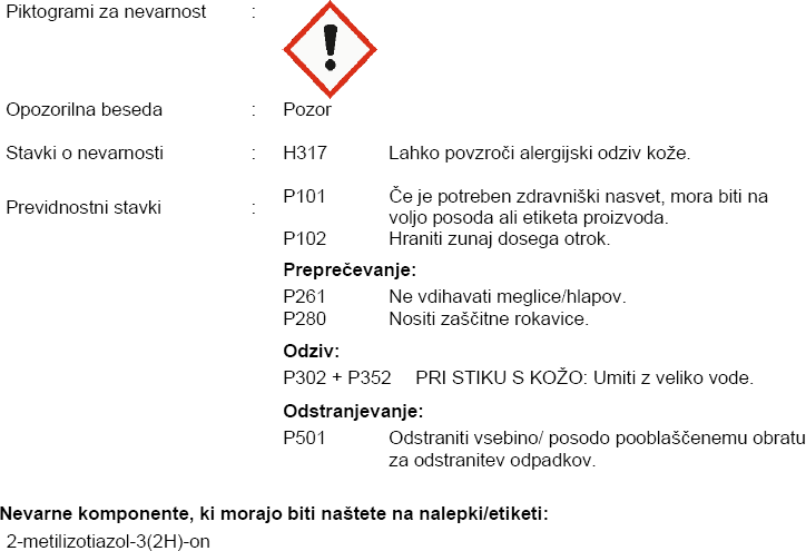 notranja zidna barva top profi 15l bela