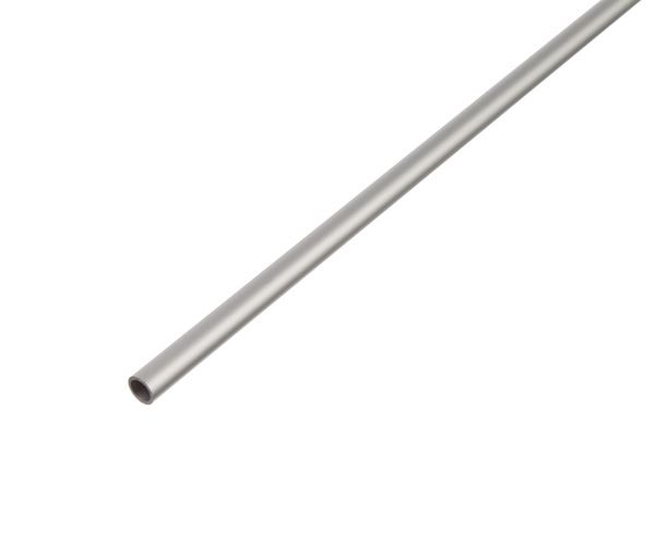 okrogla cev alu fi 20x1mm 1m eloksirana, srebrna