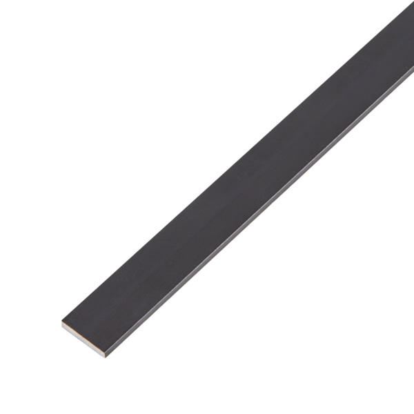 palica ploščata alu 15x2mm 1m eloksirana črna