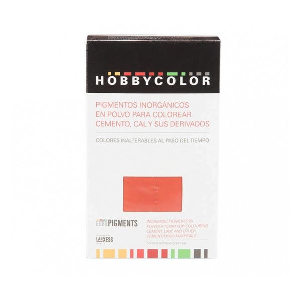 pigment za barvanje malte hobbycolor rdeč 0,8kg