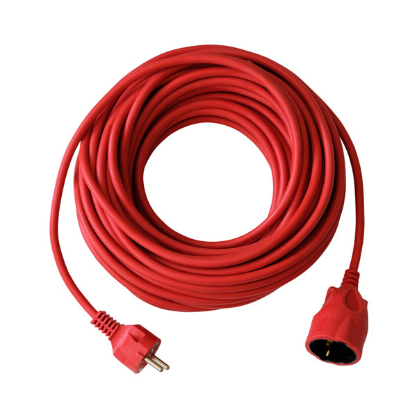 podaljšek 20m, h05vv-f 3x1,5mm2, pvc, rdeč