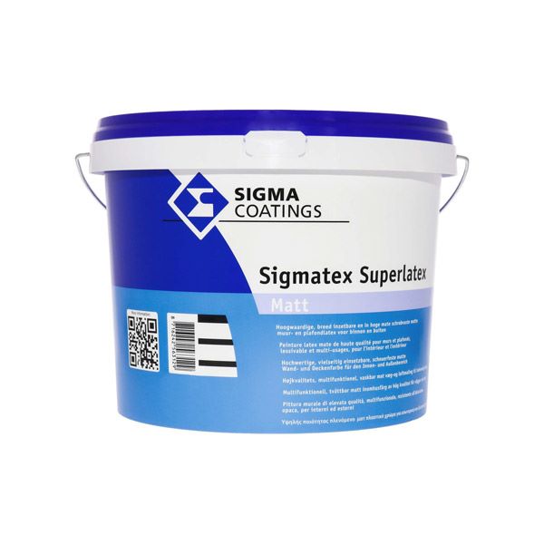 pralna barva sigma sigmatex superlatex 10l bela mat