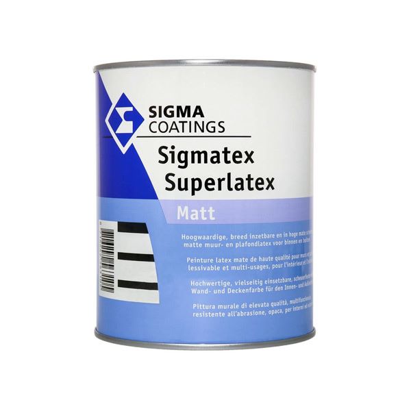 pralna barva sigma sigmatex superlatex 1l bela mat