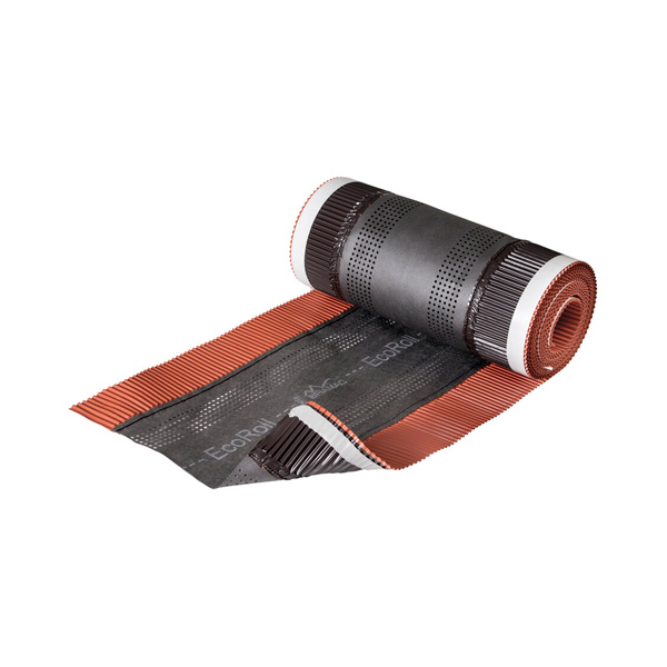 prezračevalni slemenski trak ecoroll 32cm x 5m opečno rdeč, bramac