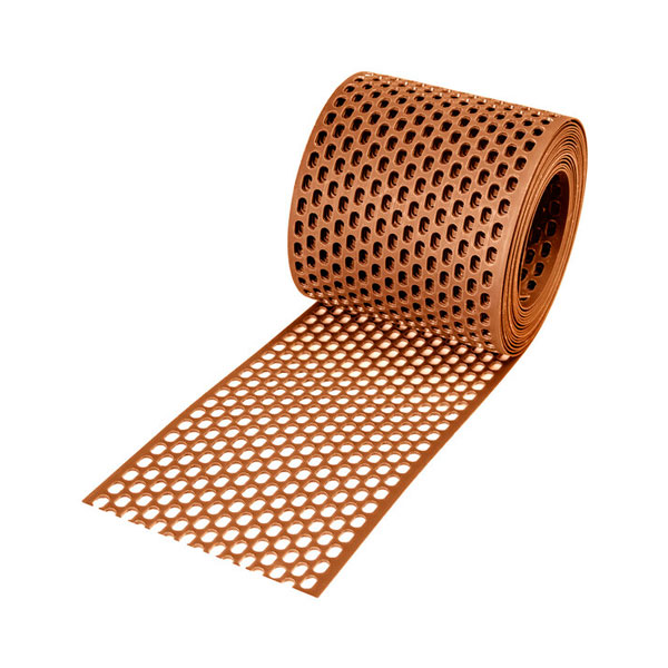 prezračevalni trak bramac 8cm x 5m opečno rdeč, pvc