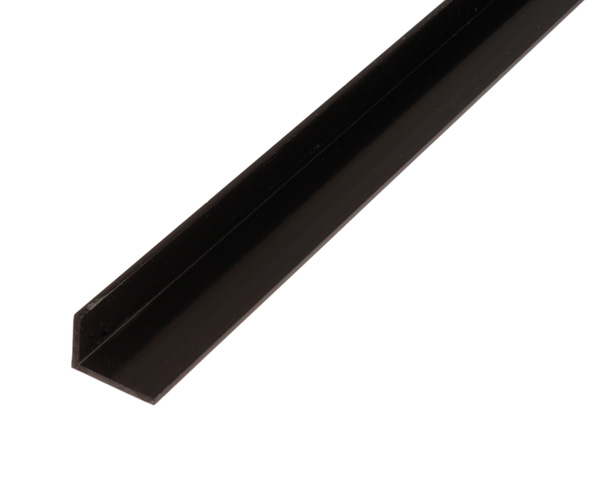profil kotni pvc-u 40x10x2mm 1m črn