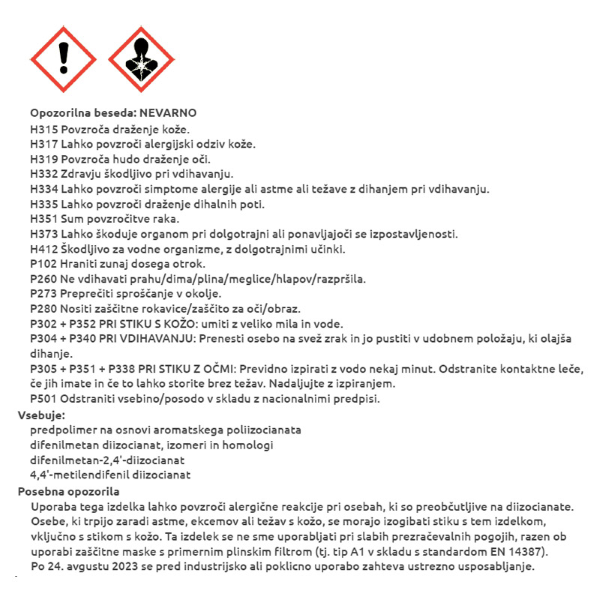 pu lepilo za les, kovino vodoodporno mitopur e45 500g, mitol
