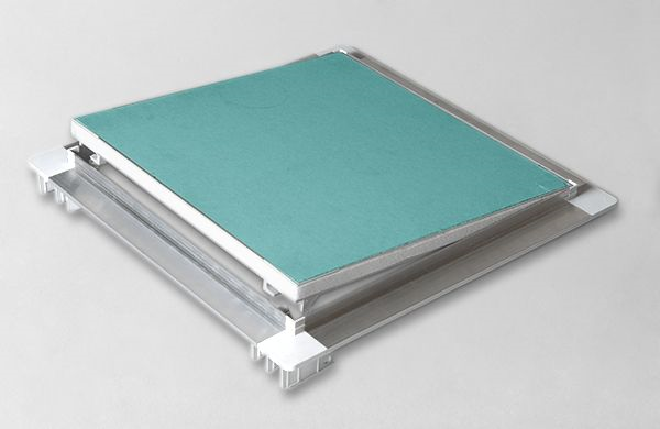 revizijska vrata alu 300x300mm z mavčno ploščo 13mm