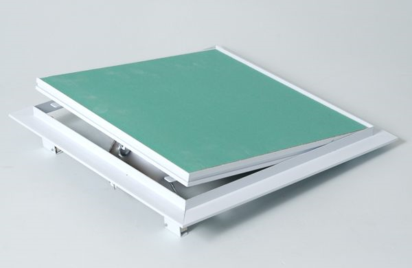 revizijska vrata alu bela 300x300mm z mavčno ploščo 13mm