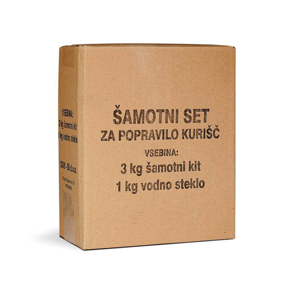 šamotni set za kurišče 3+1kg ogm