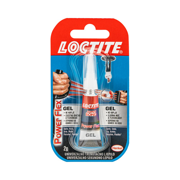 sekundno lepilo loctite super bond power flex gel 2g, henkel