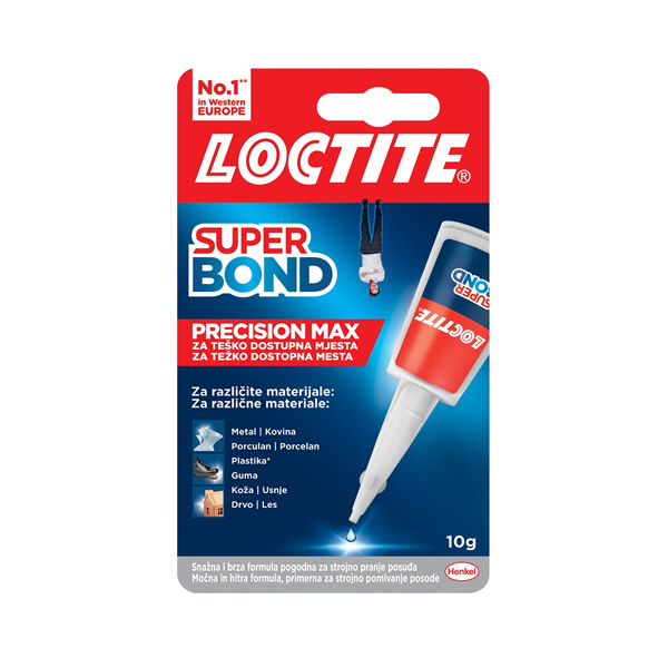 sekundno lepilo loctite super bond precision max 10g, henkel