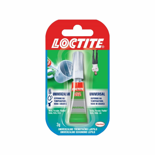 sekundno lepilo loctite super bond universal 3g, henkel