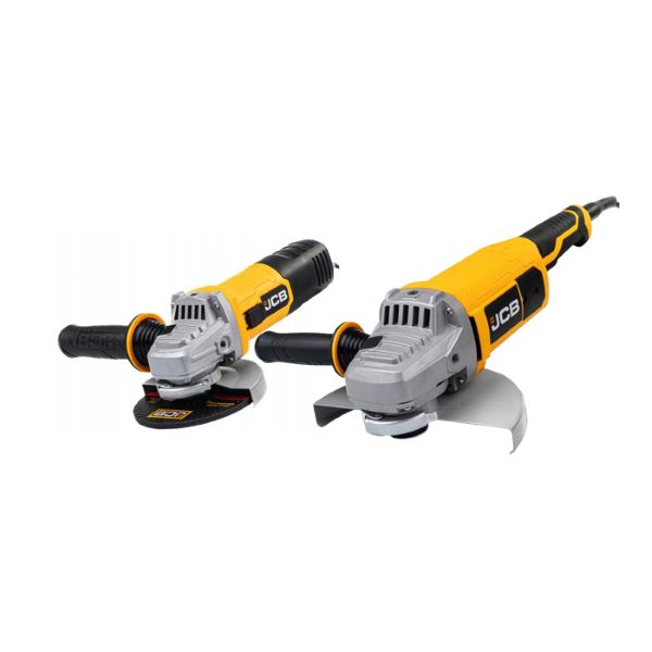 set kotnih brusilnikov jcb 125mm (900w) + 230mm (2350w), m14