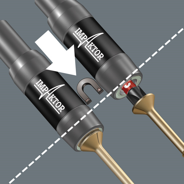 set vijačnih nastavkov in adapter wera bit-check impaktor 1, 30-delni