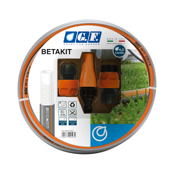 set za zalivanje betakit, s cevjo 25m 1/2" + brizgalko in nastavki, gf garden