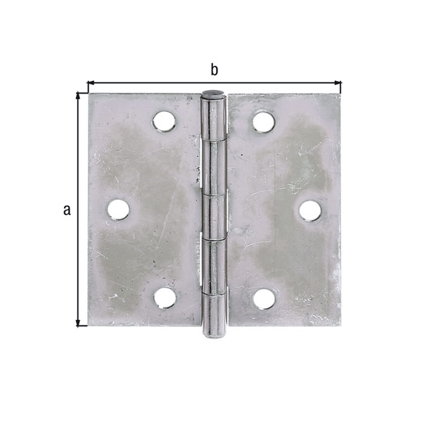 sklepna spona šarnir 82x82mm pocinkana