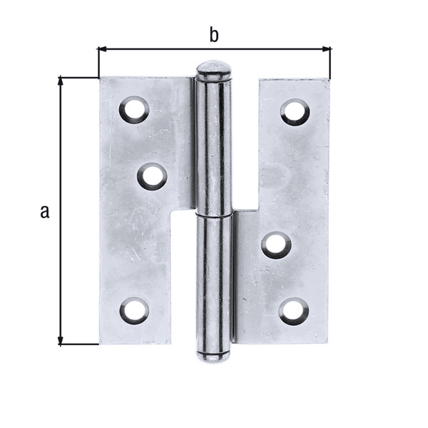 spona snemljiva 80x65mm leva, pocinkana