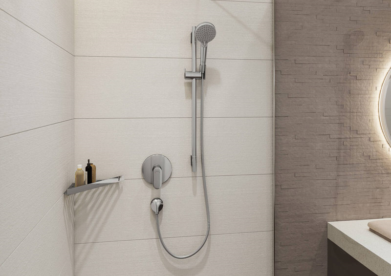 stenski priključek za tuš cev, okrogli, 27454000, hansgrohe