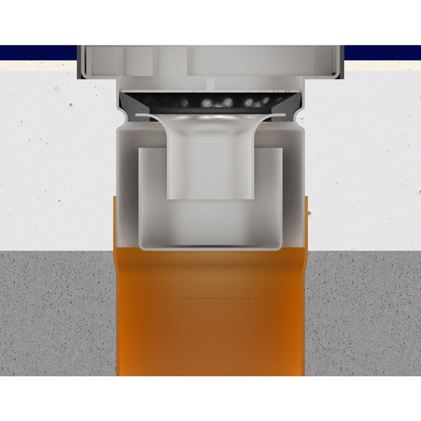 talni sifon inox z nedrsečo rešetko 15x15cm fi 110mm vertikalni odtok