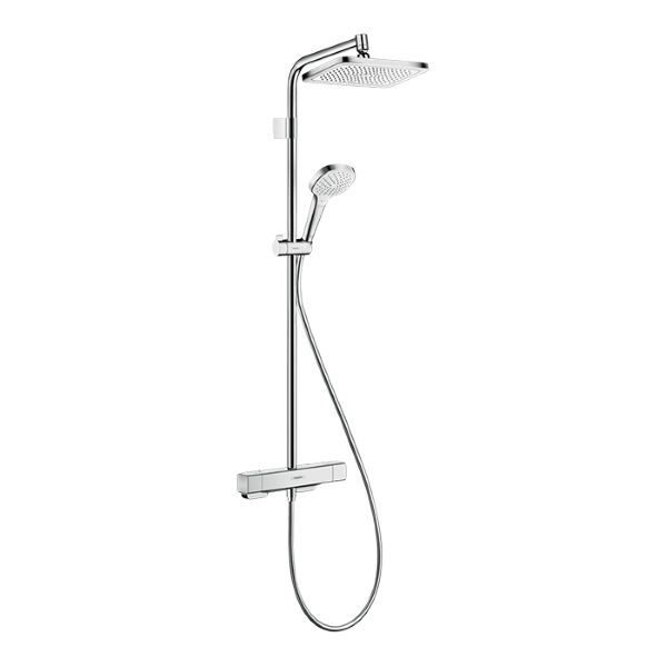 termostatski tuš set nadglavni croma e 280 1jet varia, 27696000, hansgrohe