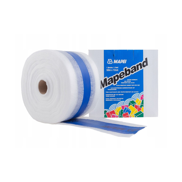 tesnilni gumirani trak mapeband 12cm x 10m, mapei