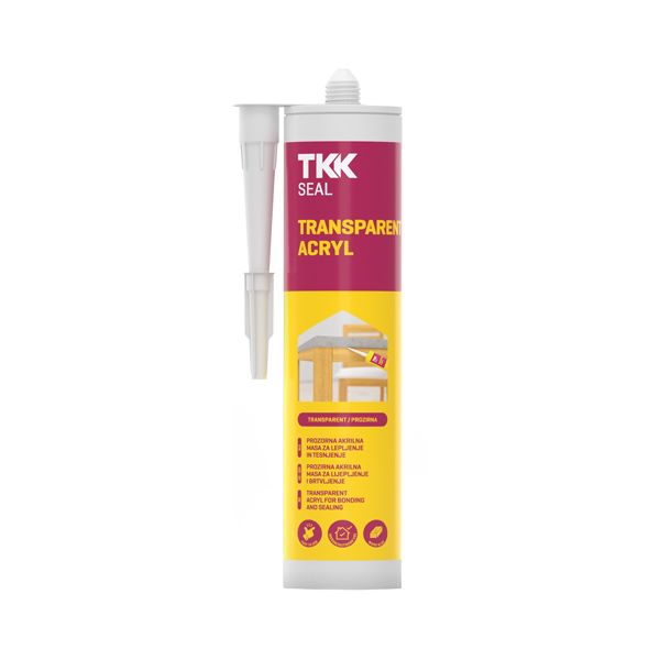 tesnilno lepilna masa tkk seal transparent acryl 300ml