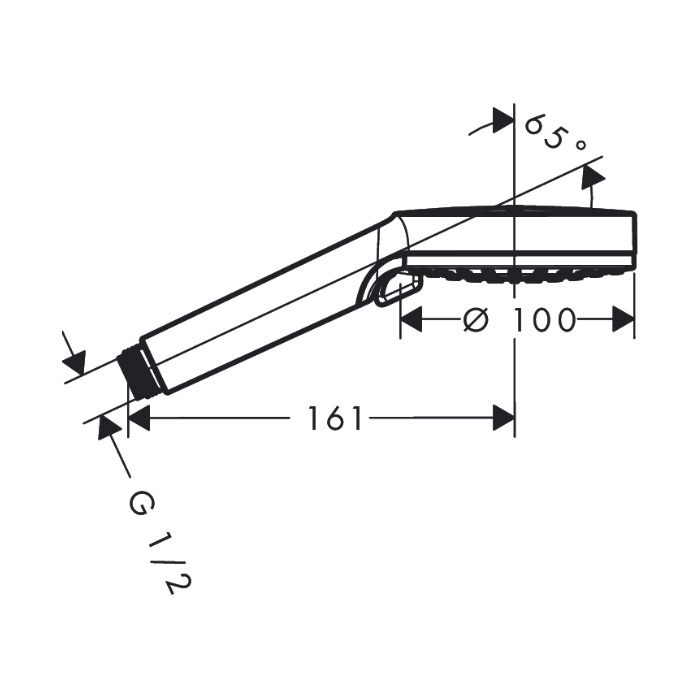 tuš ročka crometta vario fi 100mm 26330400, hansgrohe