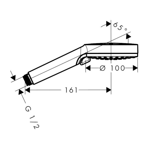 tuš ročka vernis fi 100mm 26270000, hansgrohe