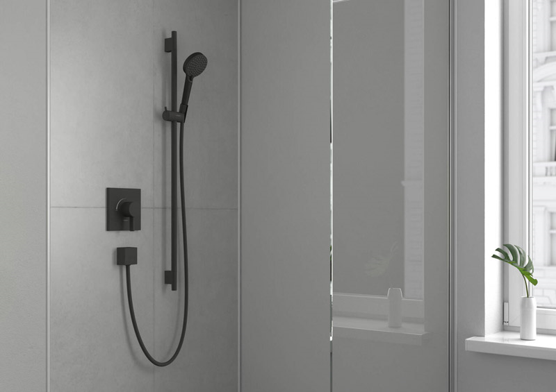 tuš ročka vernis fi 100mm črna, 26270670, hansgrohe