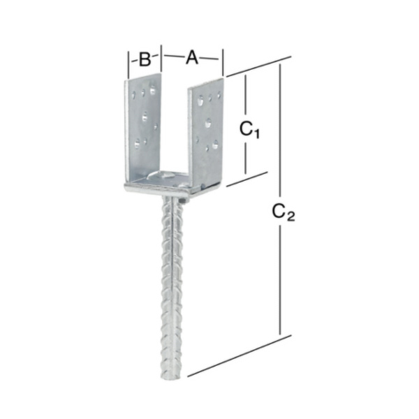 u nosilec stebra nastavljiv 70x60-140x115mm s sidrom, pocinkan u nosilec stebra nastavljiv 70x60-140x115mm s sidrom, pocinkan