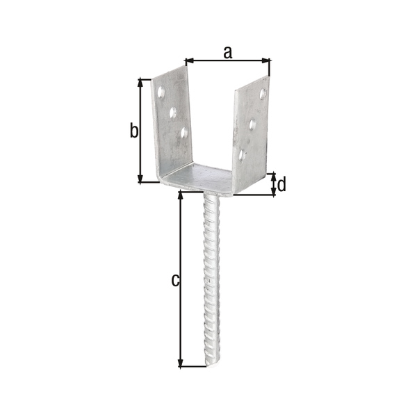 u nosilec stebra s sidrom 81x104x60mm pocinkan u nosilec stebra s sidrom 81x104x60mm pocinkan