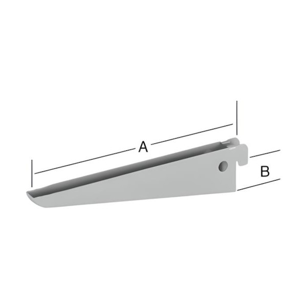 u-nosilec za polico dvojni 170mm srebrno siv u-nosilec za polico dvojni 170mm srebrno siv